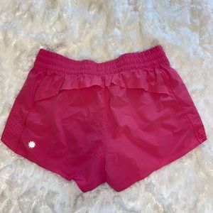 Athleta Pink Hustle 3” Shorts, Good condition